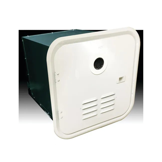 Girard Tankless RV Water Heater with Door Installation Kit and Trim Ring